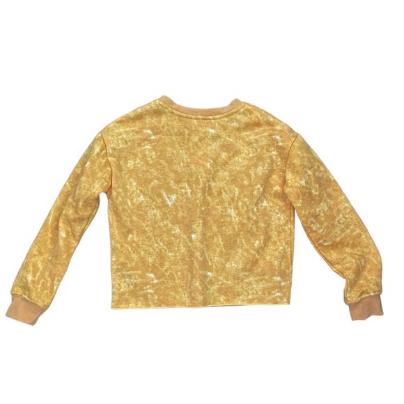 Self Esteem Girls Yellow Butterfly Sweatshirt Small NWT - Picture 2 of 2